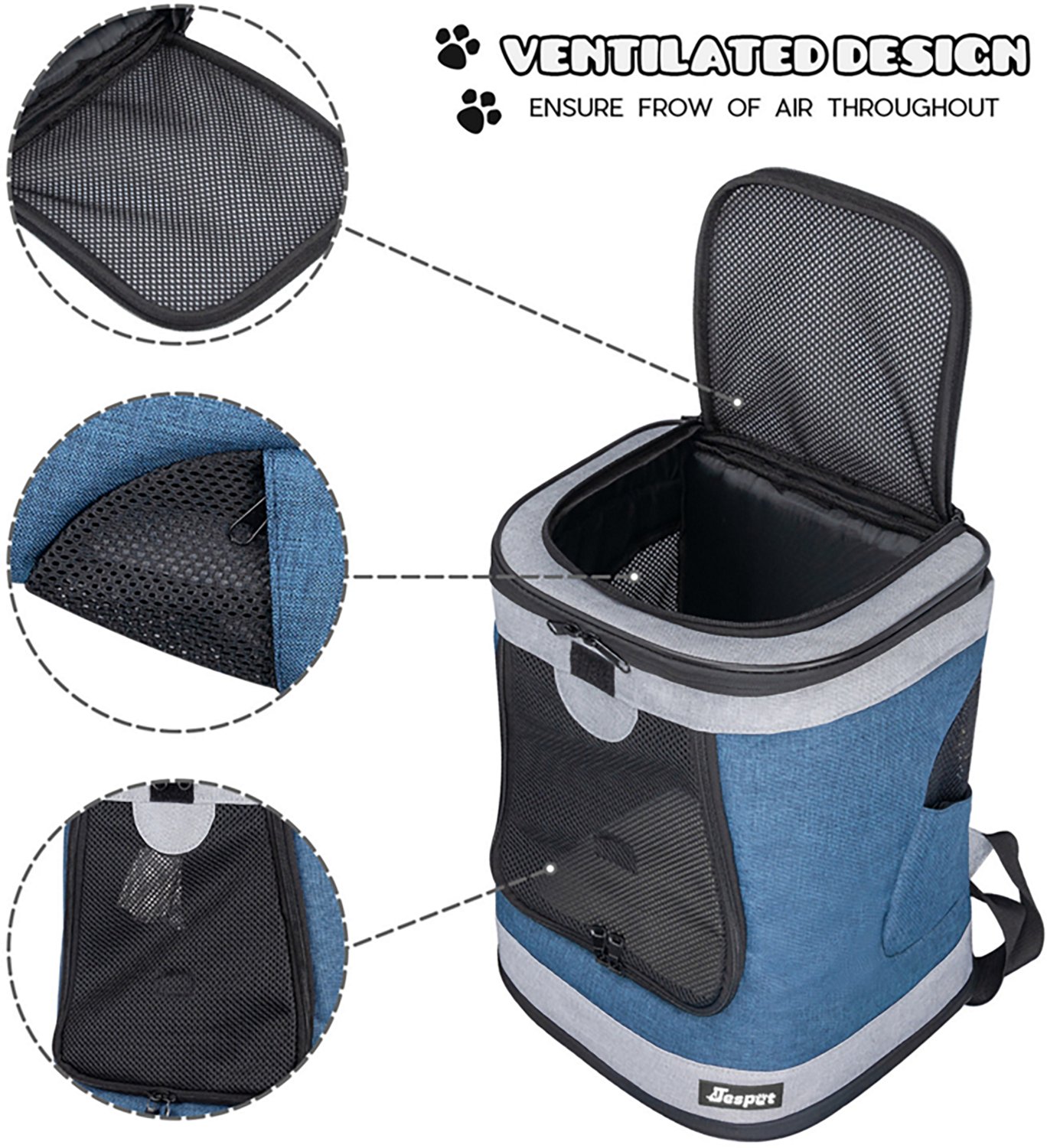 Jespet & Goopaws Pet Soft 13 in. Backpack Carrier - view number 2