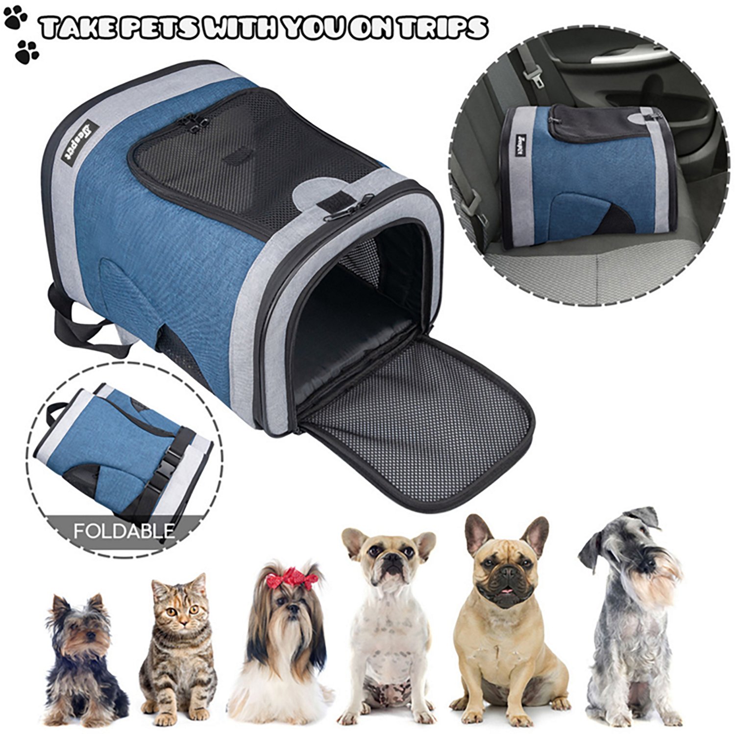 Jespet & Goopaws Pet Soft 13 in. Backpack Carrier - view number 6