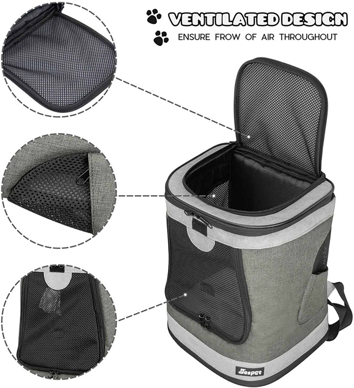 Jespet & Goopaws Pet Soft 13 in. Backpack Carrier - view number 2