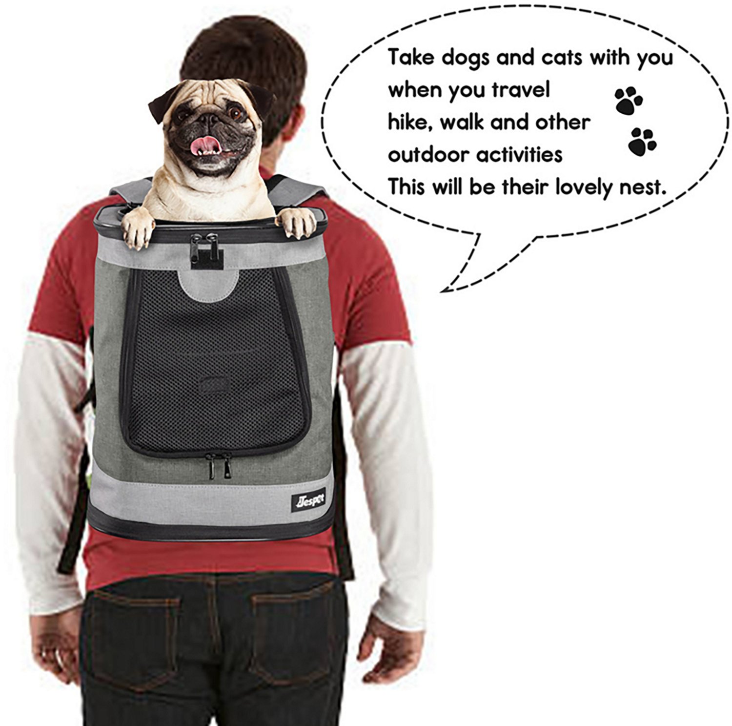 Jespet & Goopaws Pet Soft 13 in. Backpack Carrier - view number 5