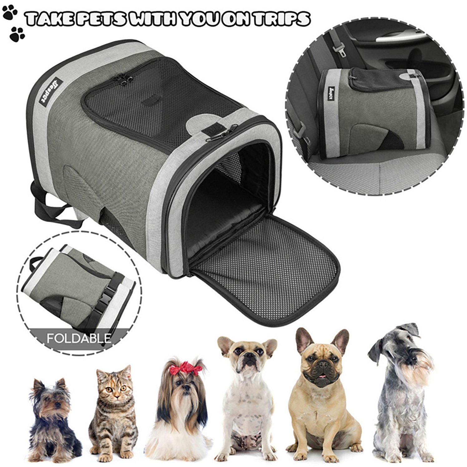 Jespet & Goopaws Pet Soft 13 in. Backpack Carrier - view number 6