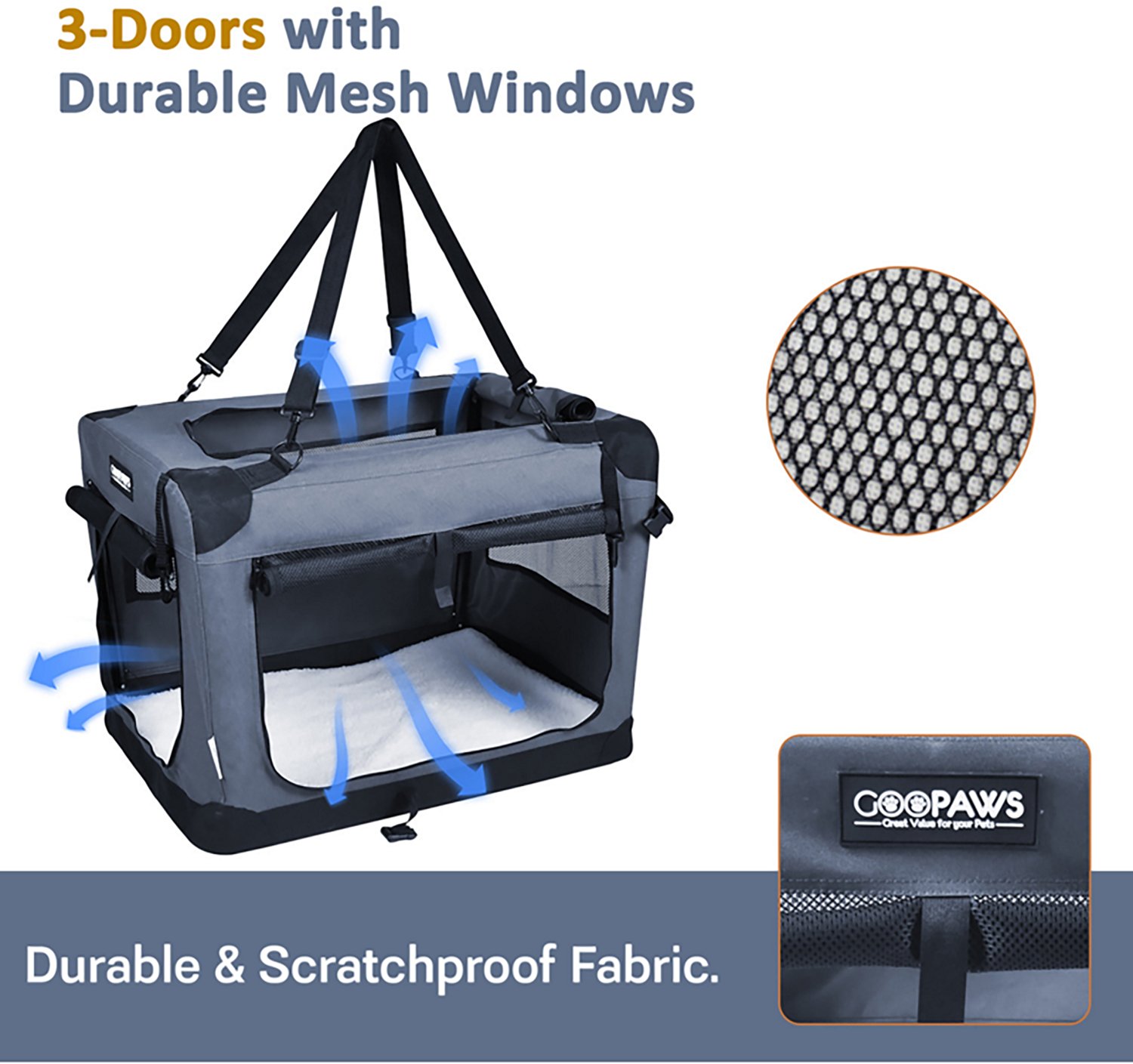 Jespet & Goopaws 36 in. Soft Pet Crate - view number 2