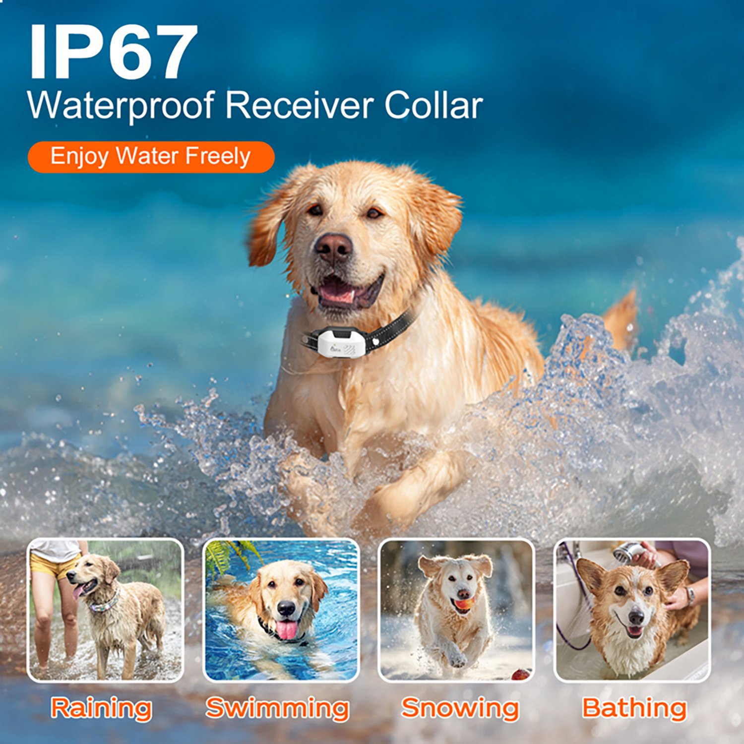 TATA PupGuide 3000 Pro 2-In-1 Ultrasonic Dog Remote Trainer Collar - view number 7