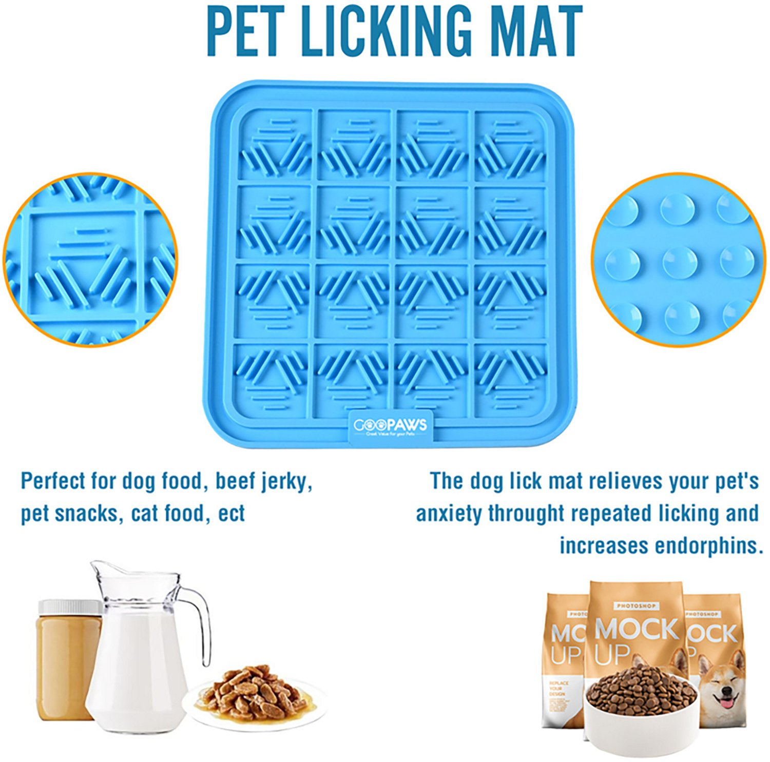 GOOPAWS Licking Mats 2-Pack