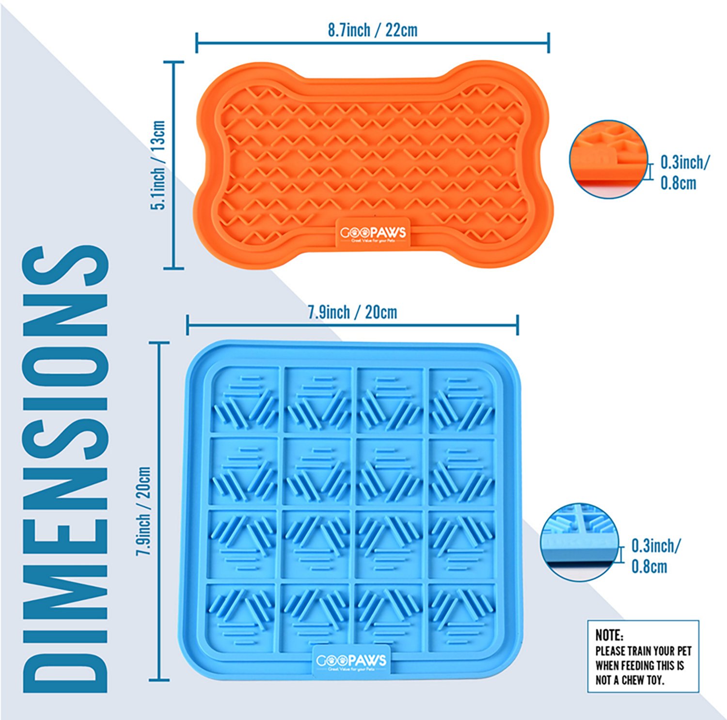 GOOPAWS Licking Mats 2-Pack