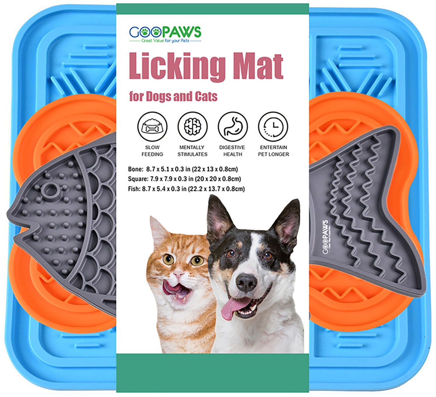 GOOPAWS Licking Mats 3-Pack