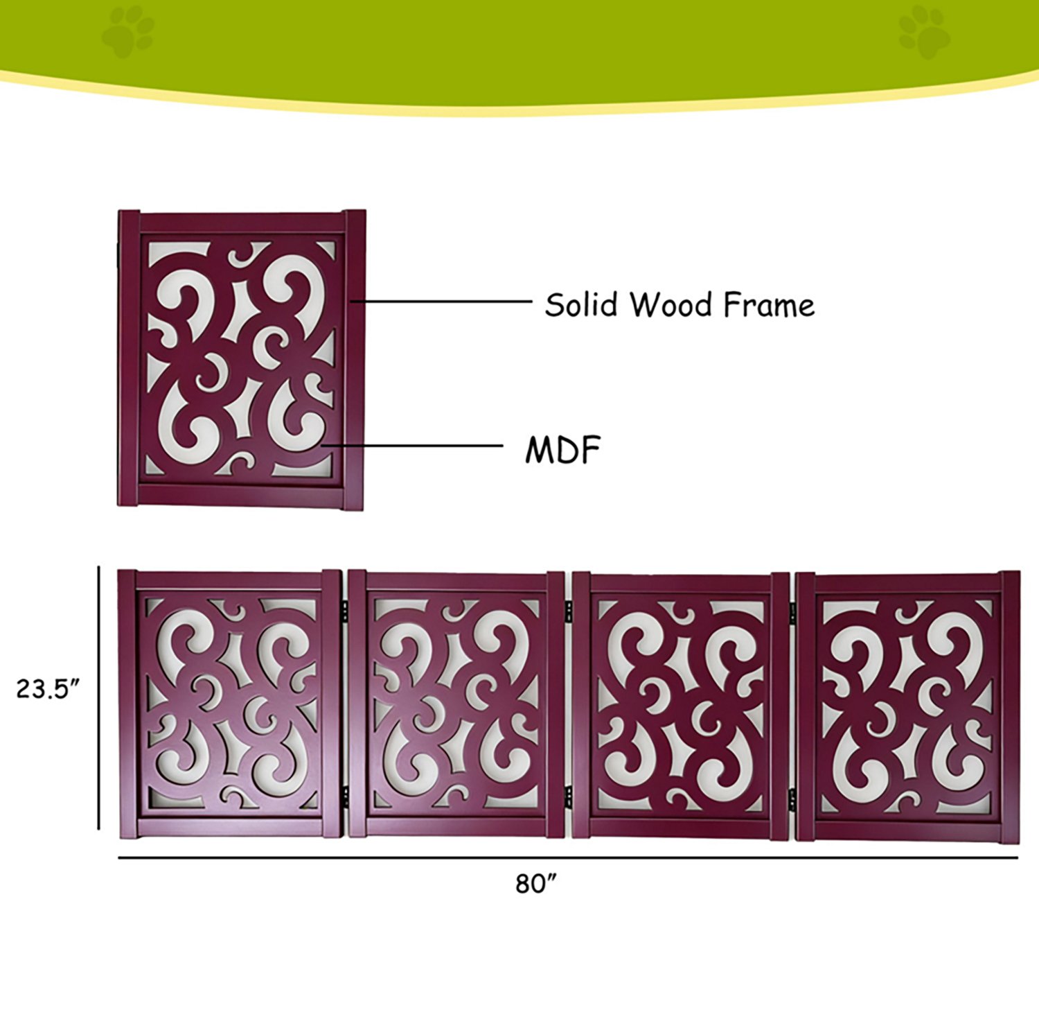 Ashfield & Harkness 4-Panel Pet Gate - view number 4