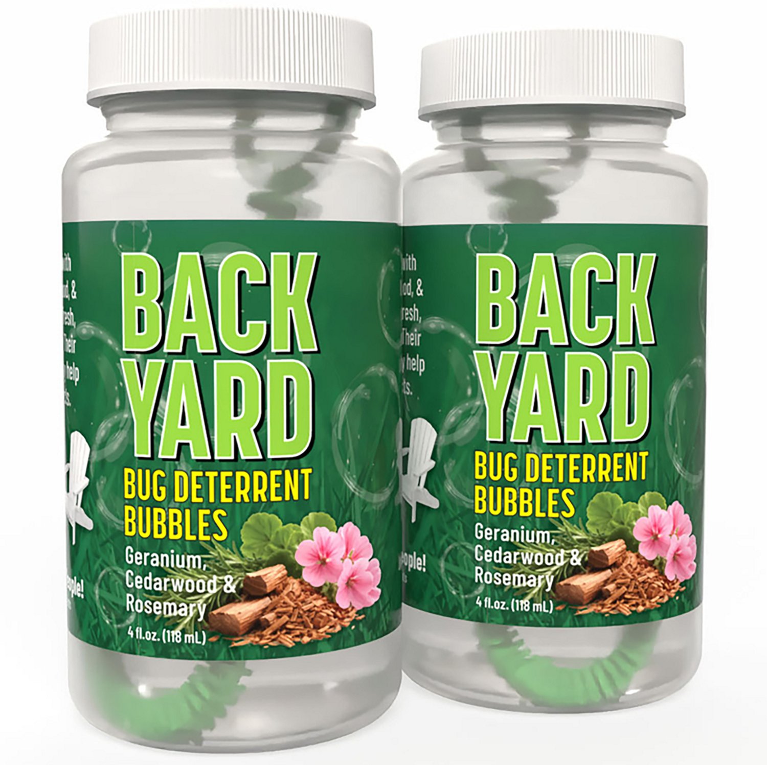 Atomic Bubbles 4 oz Back Yard Bug Deterrent Bubbles 2-Pack