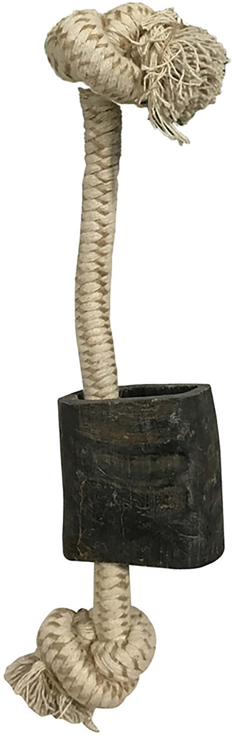 Mossy Oak Water Buffalo Horn and Tug Dog Chew 12 in. Knotted Natural Cotton Rope - view number 5