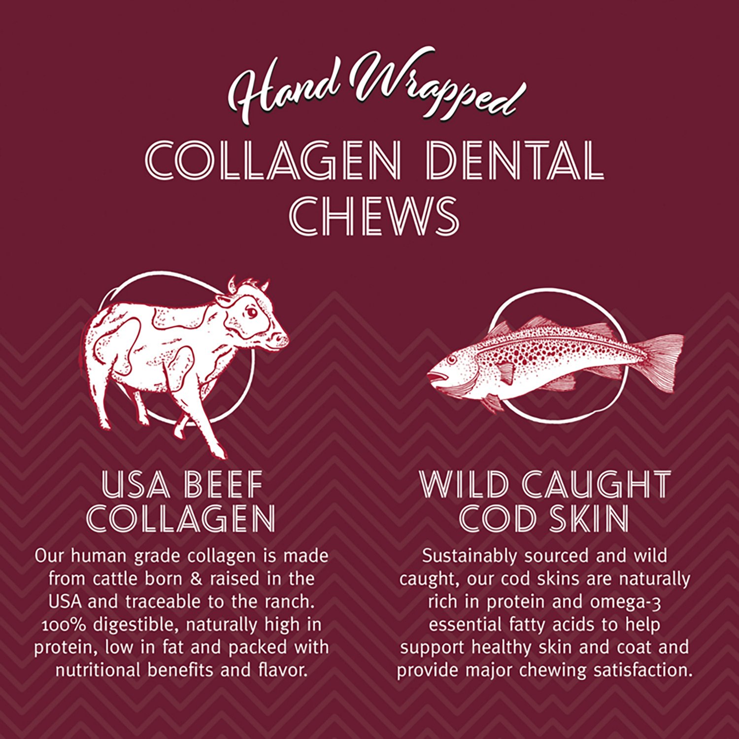 Icelandic+ Collagen Dental Chew 8 in. Beef and Cod Skin 18-Pack