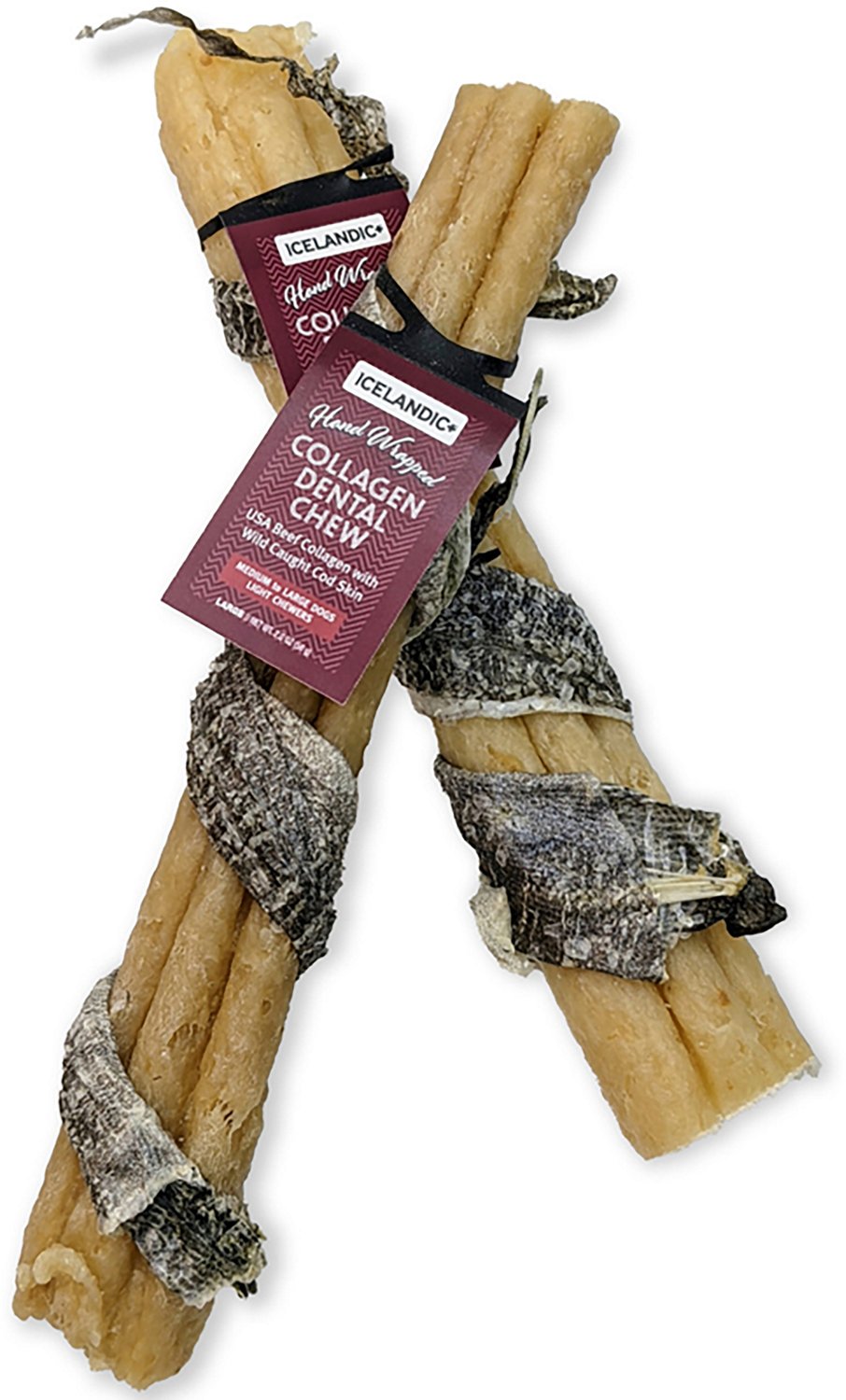 Icelandic+ Collagen Dental Chew 8 in. Beef and Cod Skin 18-Pack