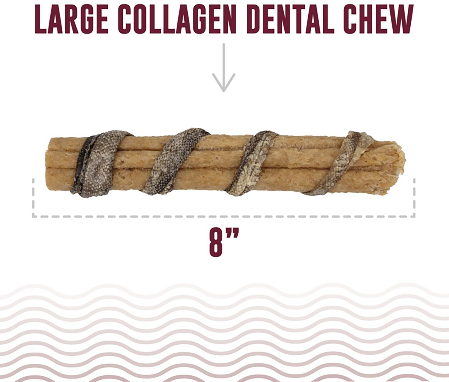 Icelandic+ Collagen Dental Chew 8 in. Beef and Cod Skin 18-Pack