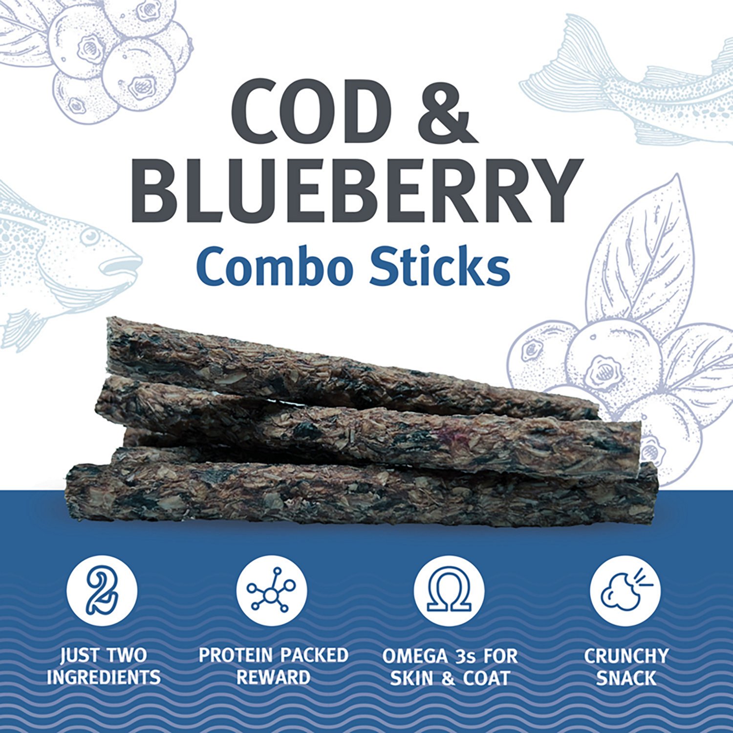 Icelandic+ Combo Sticks 5 oz. Dog Treats 16-Count