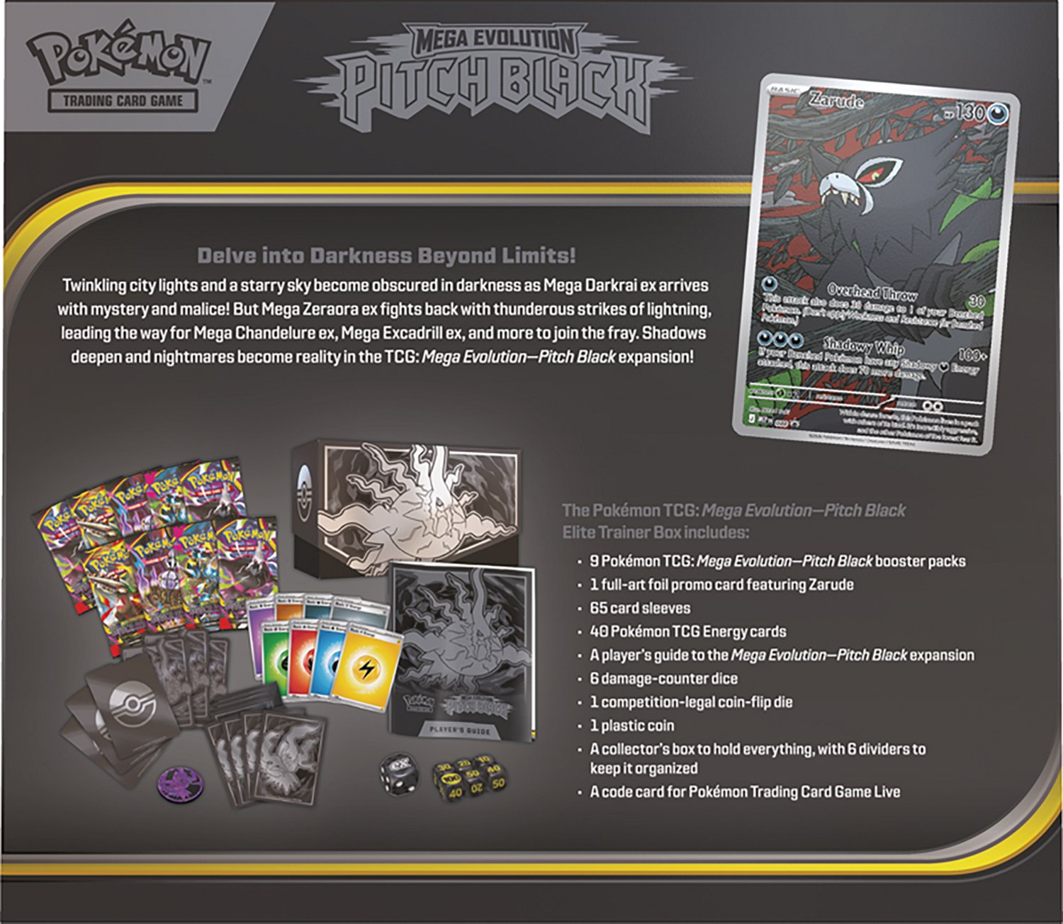 Pokémon Mega Evolution 5 Pitch Black Elite Trainer Box