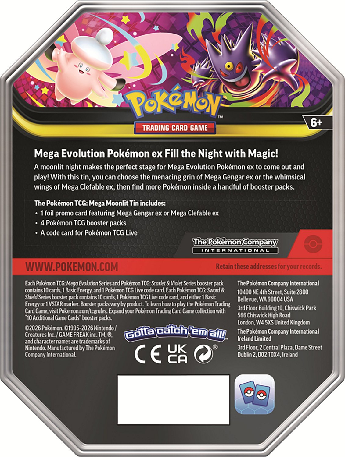 Pokémon Mega Moonlit Tin - view number 2