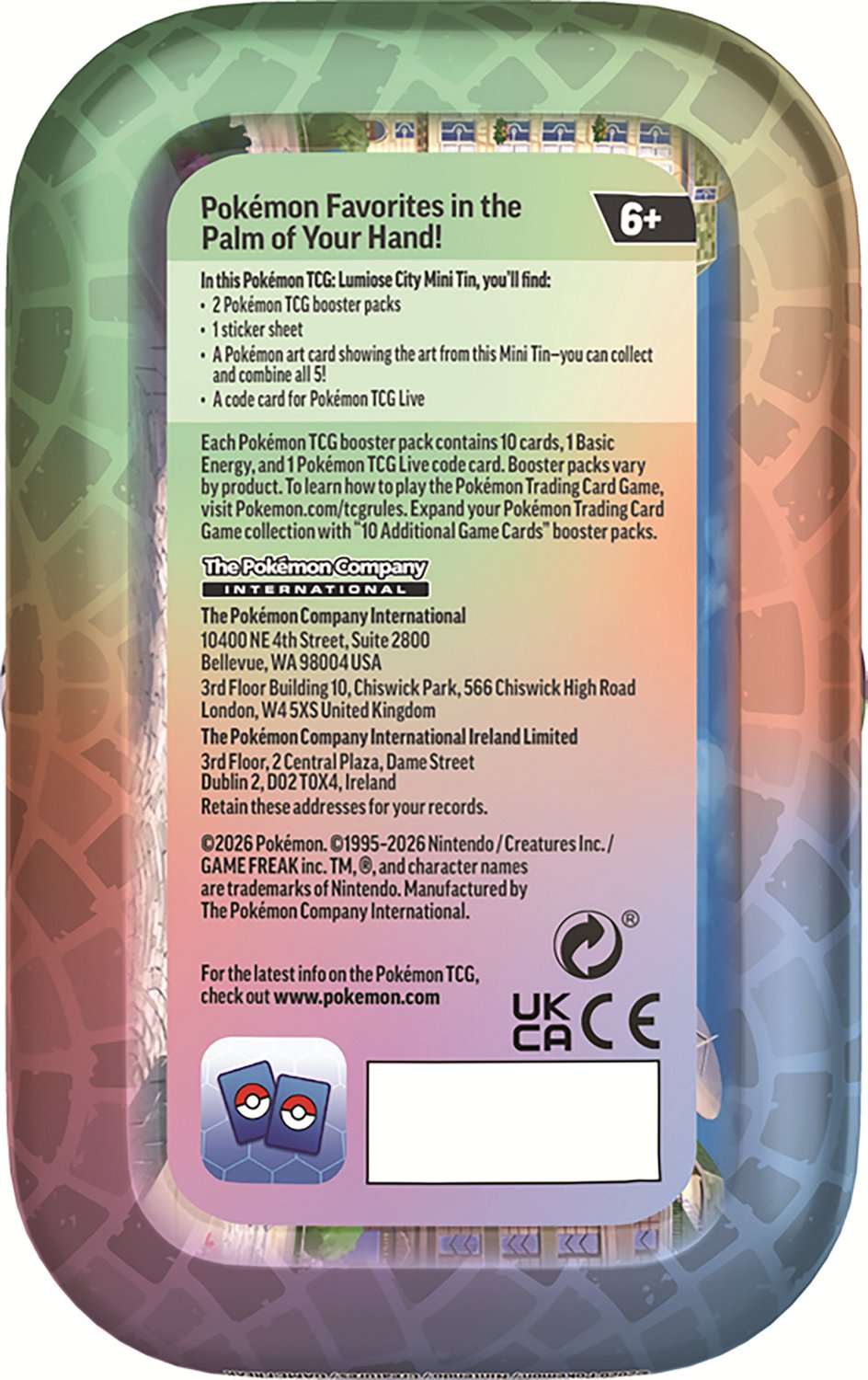 Pokémon Lumiose City Mini Tin - view number 2