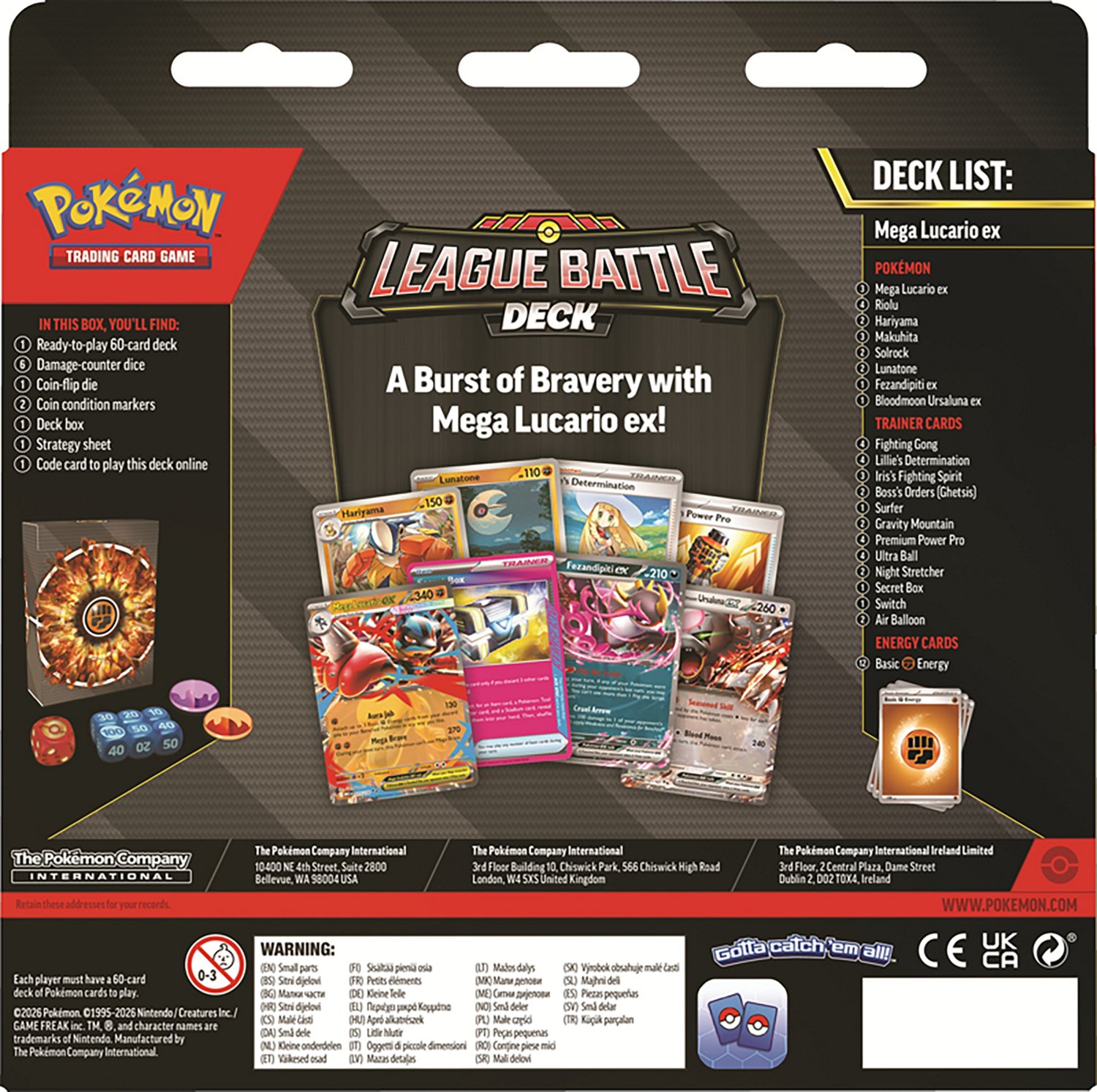 Pokémon Mega Lucario Ex League Battle Deck - view number 2