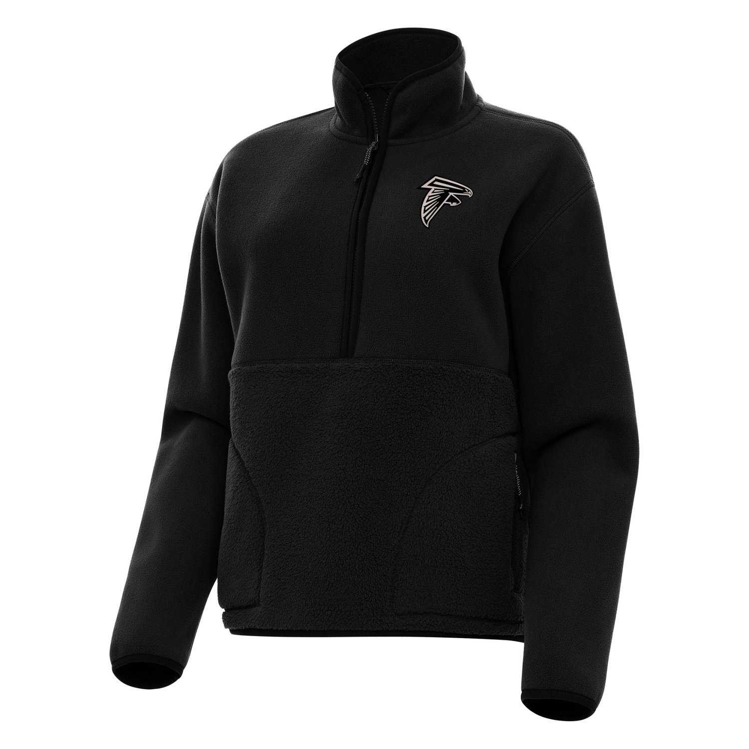 Antigua Women's Atlanta Falcons Figure 1/2-Zip Pullover Top