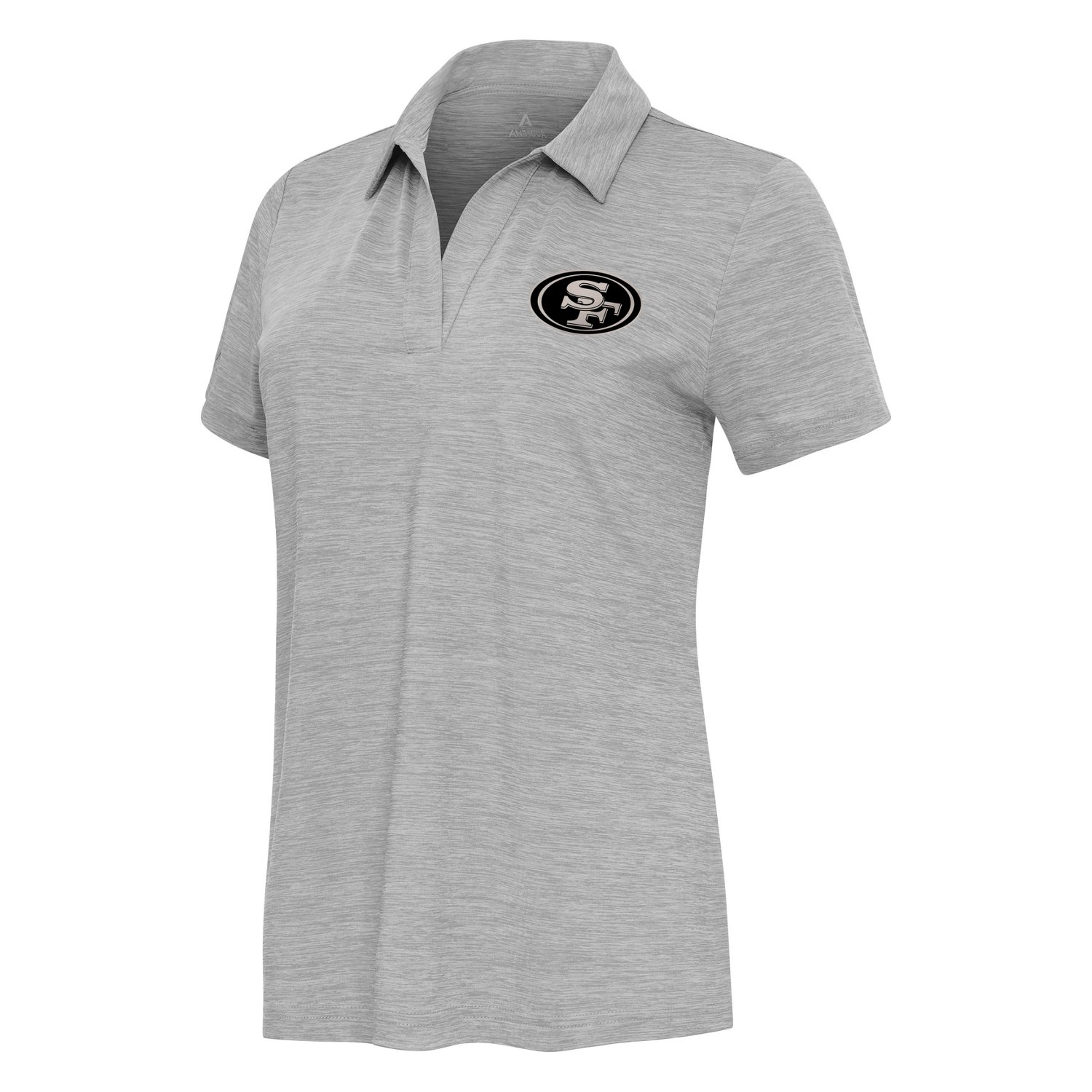 Antigua Women's San Francisco 49ers Layout V-neck Polo Shirt