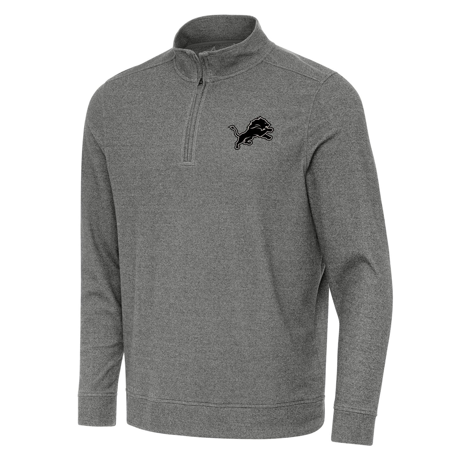 Antigua Men's Detroit Lions Subtle 1/4-Zip Pullover Top