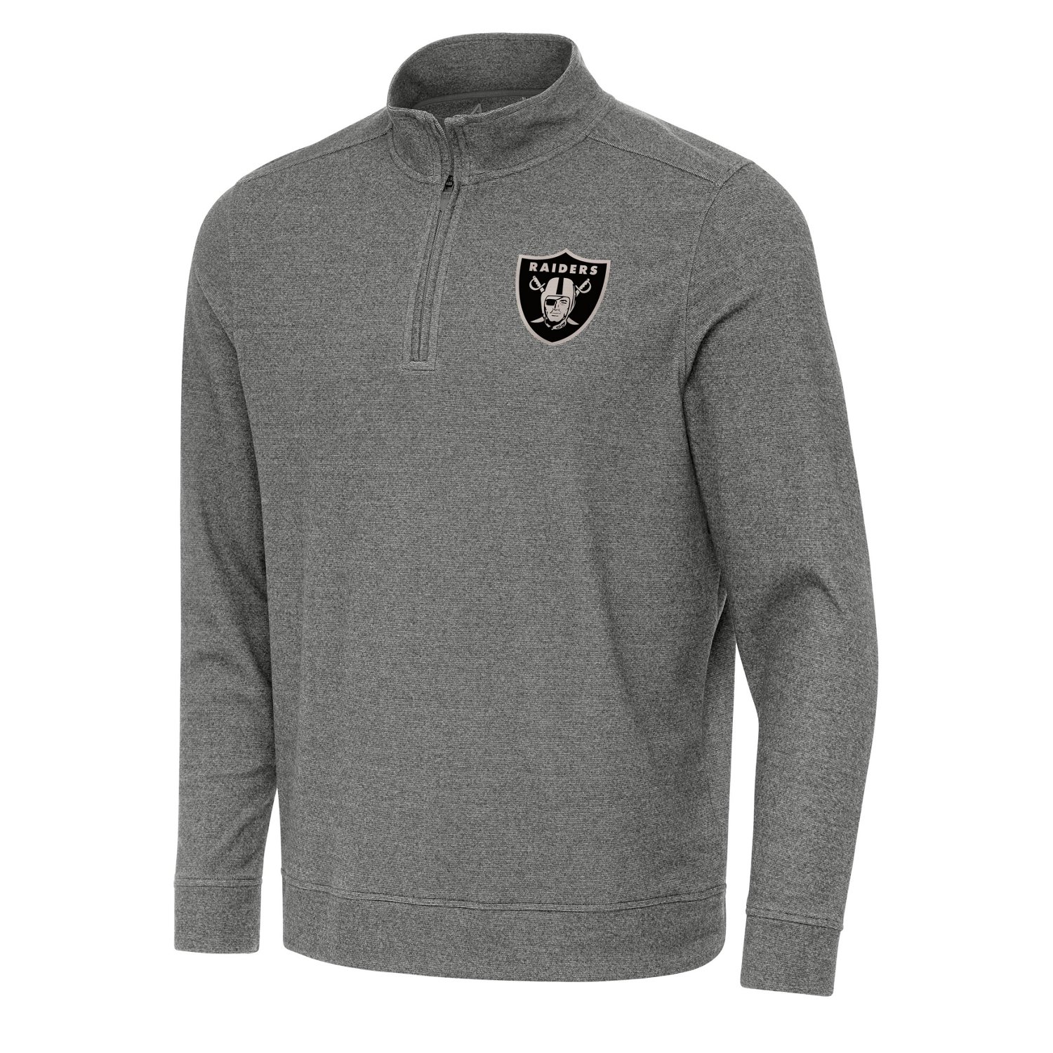 Antigua Men's Las Vegas Raiders Subtle 1/4-Zip Pullover Top