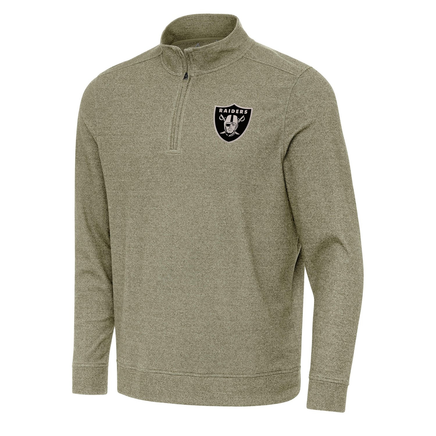 Antigua Men's Las Vegas Raiders Subtle 1/4-Zip Pullover Top