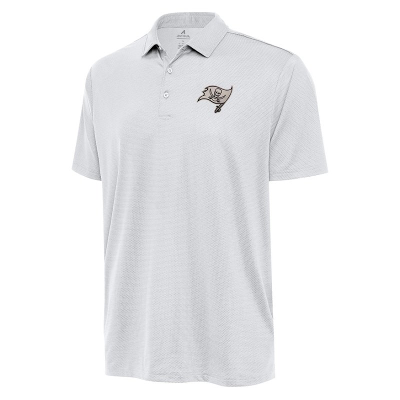 Men's Antigua  White Tampa Bay Buccaneers Ellipse Performance Polo
