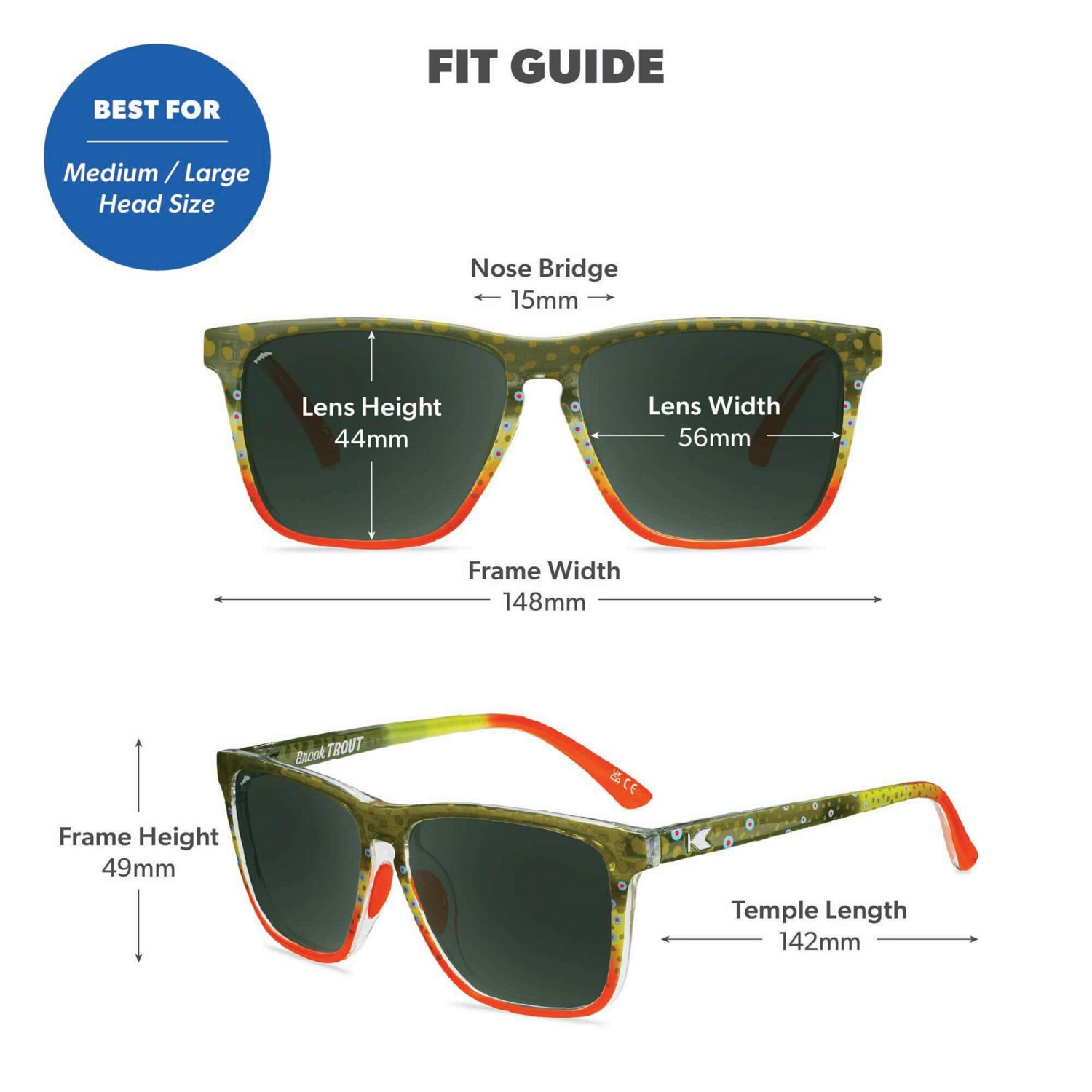Knockaround Fast Lanes Brook Trout Sunglasses - view number 5