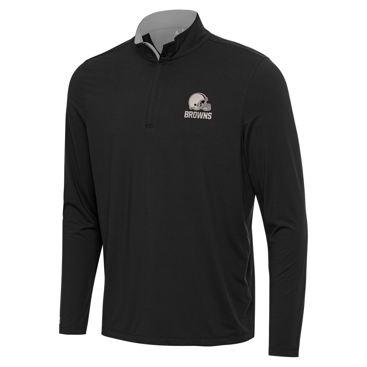 Antigua Men's Cleveland Browns Content 1/4-Zip Pullover Top