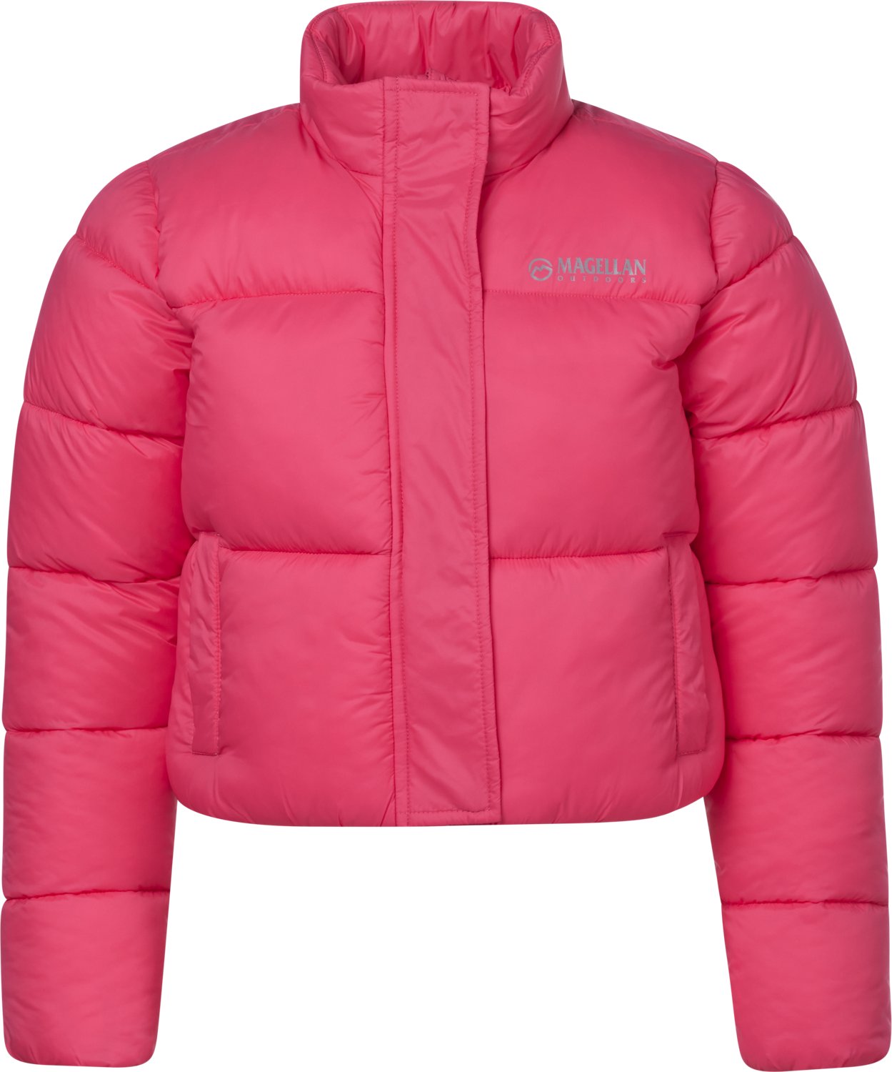 Magellan Outdoors Girls' Meet & Greet Shiny Puffer Jacket