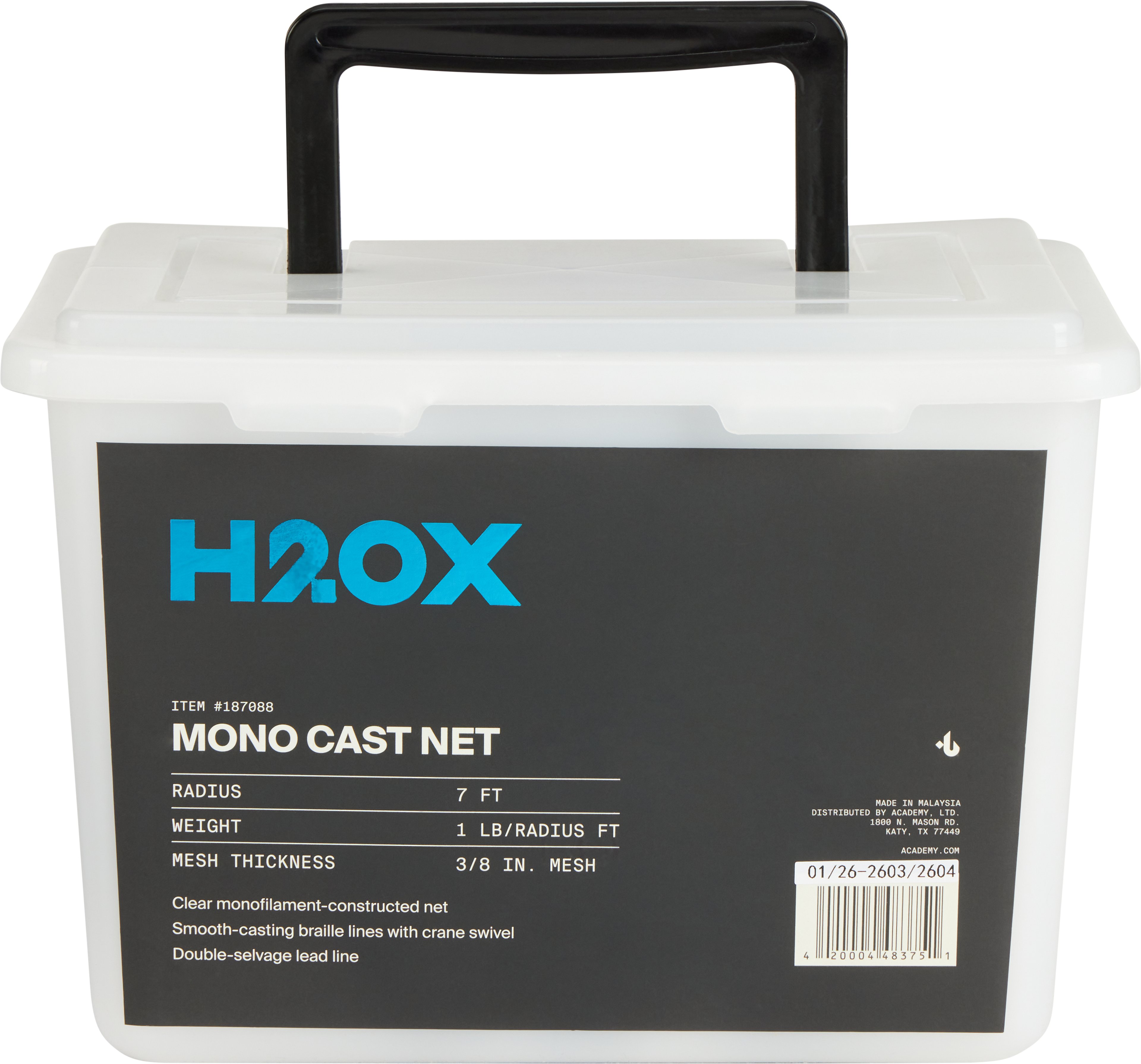 H2OX 7ft 1Lb Monofilament Cast Net
