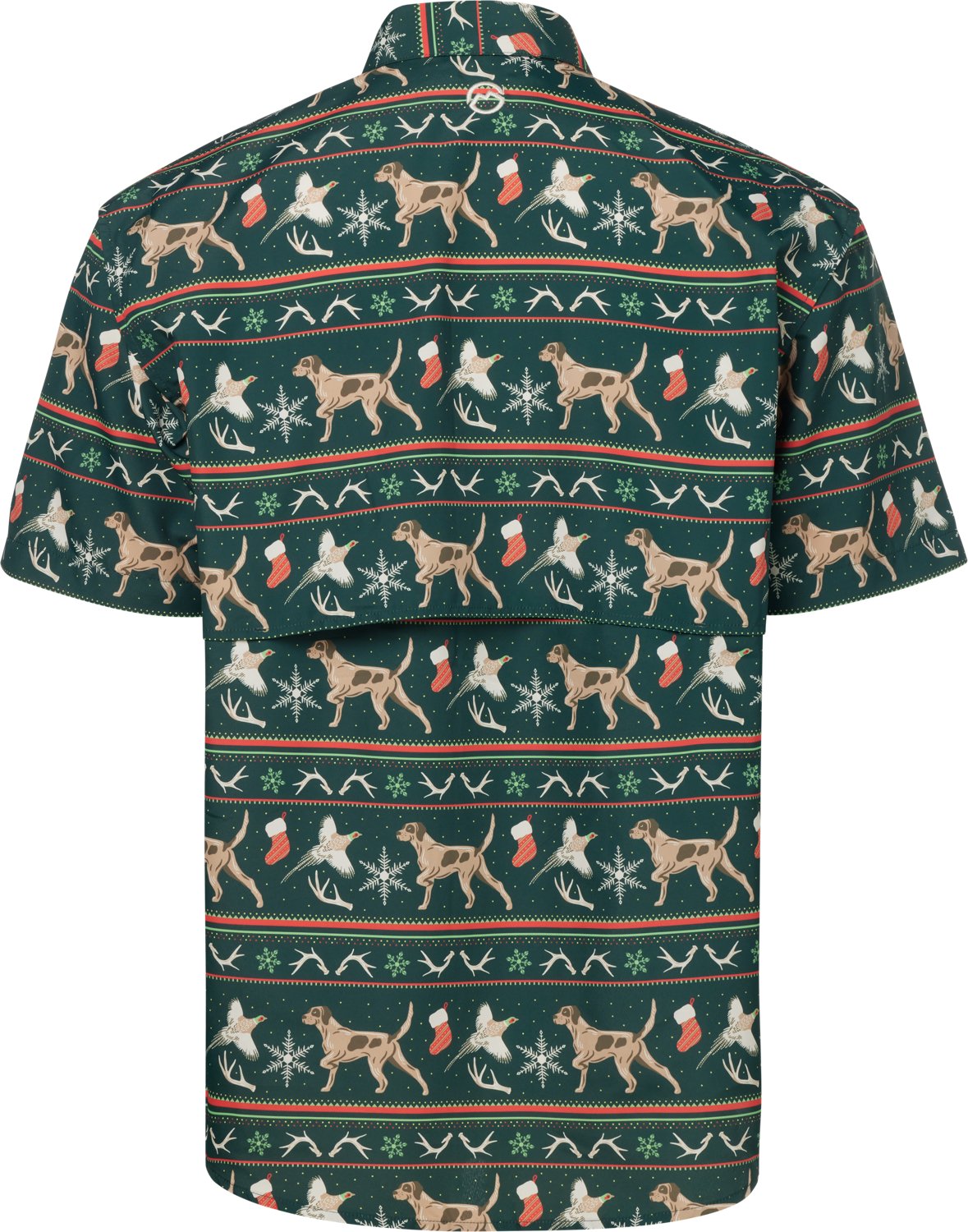 Magellan Outdoors Men's Laguna Madre Holiday Fair Isle Short Sleeve Fishing Shirt - view number 2