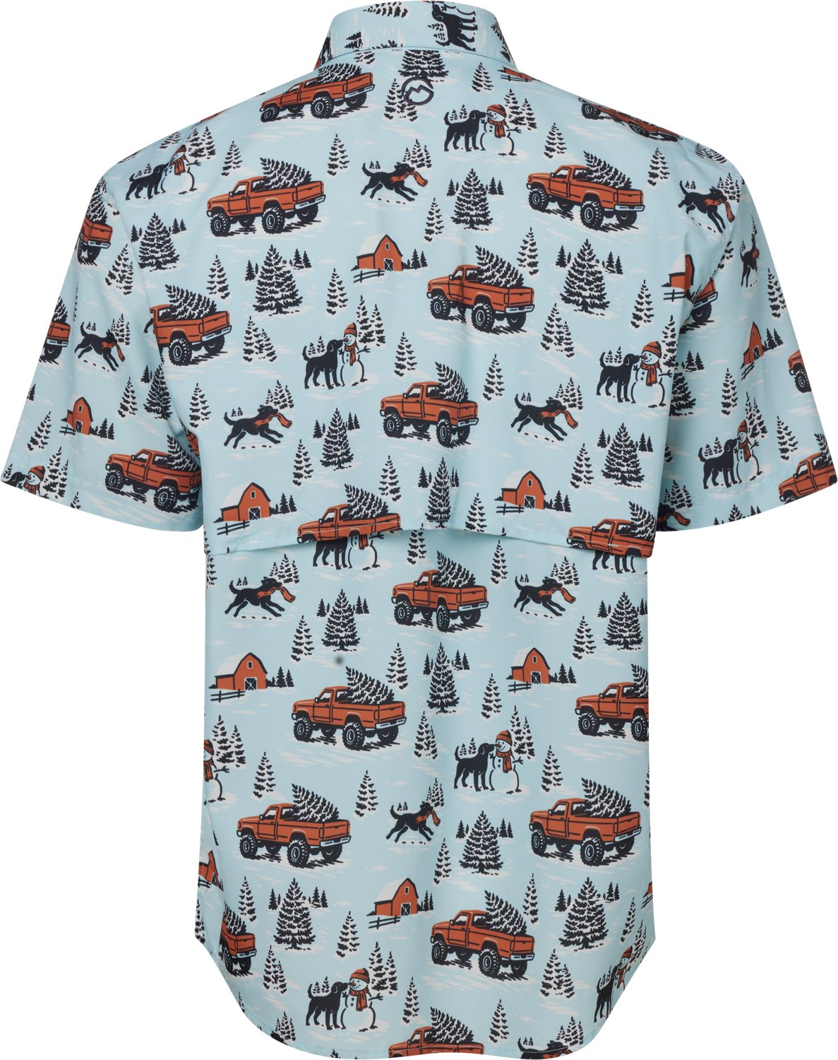 Magellan Outdoors Men's Laguna Madre Holiday Truck Short Sleeve Fishing Shirt - view number 2