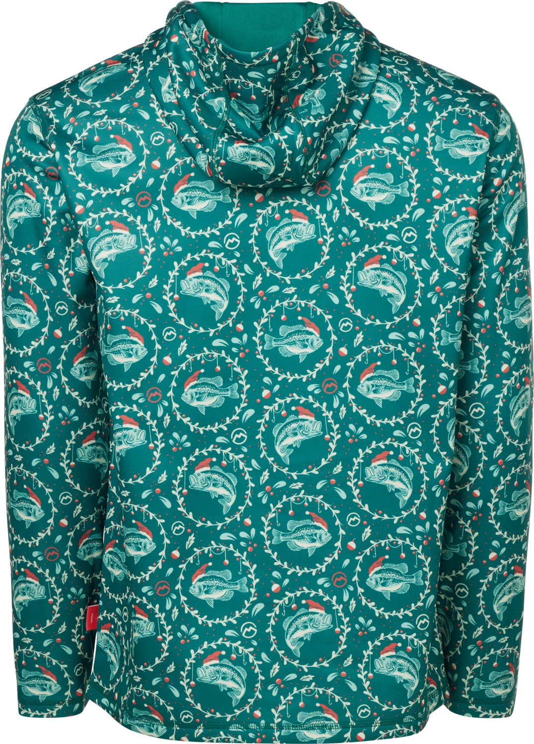 Magellan Outdoors Men's Holiday Merry Fishmas Fleece Hoodie - view number 2