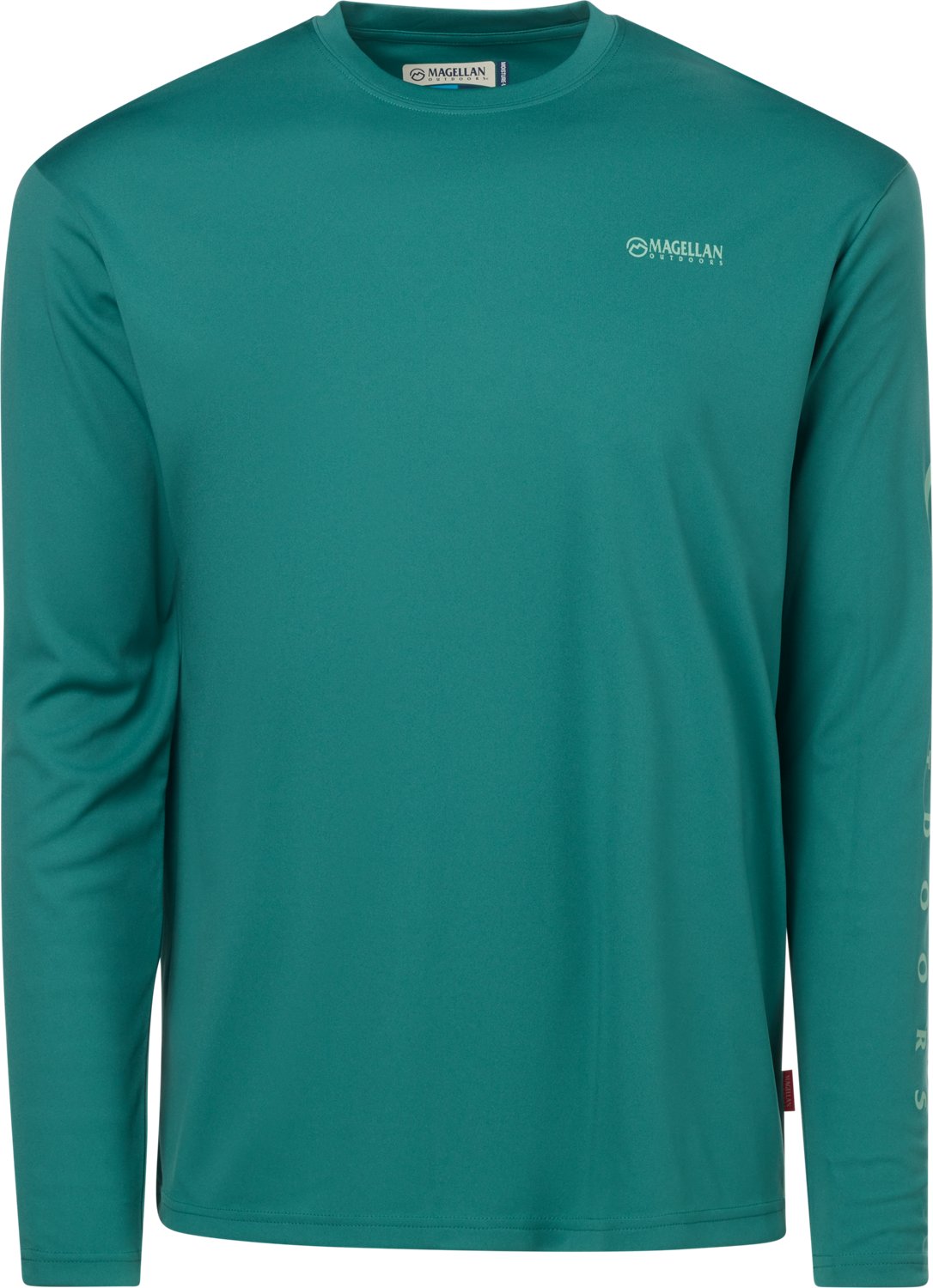 Magellan Outdoors Men's Holiday Merry Fishmas GFX Crew Long Sleeve T-shirt - view number 5