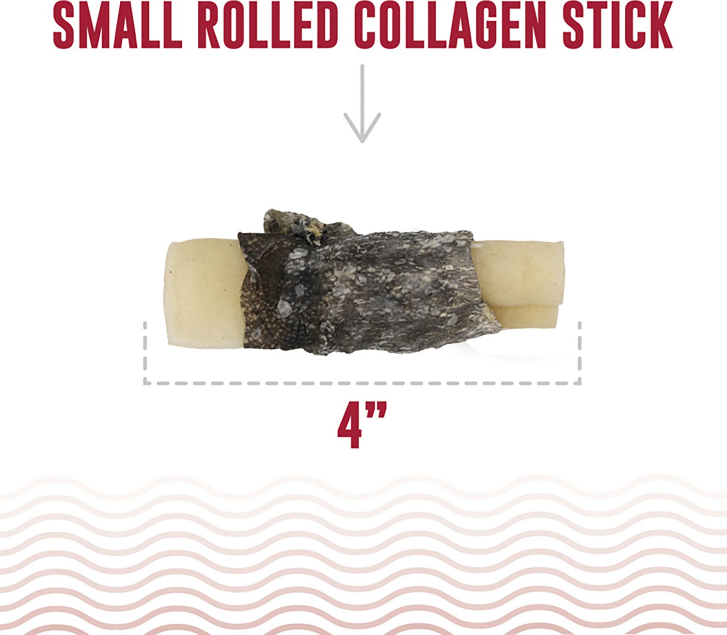 Icelandic+ Rolled Collagen Stick 4 in. Beef and Cod Skin 12-Pack