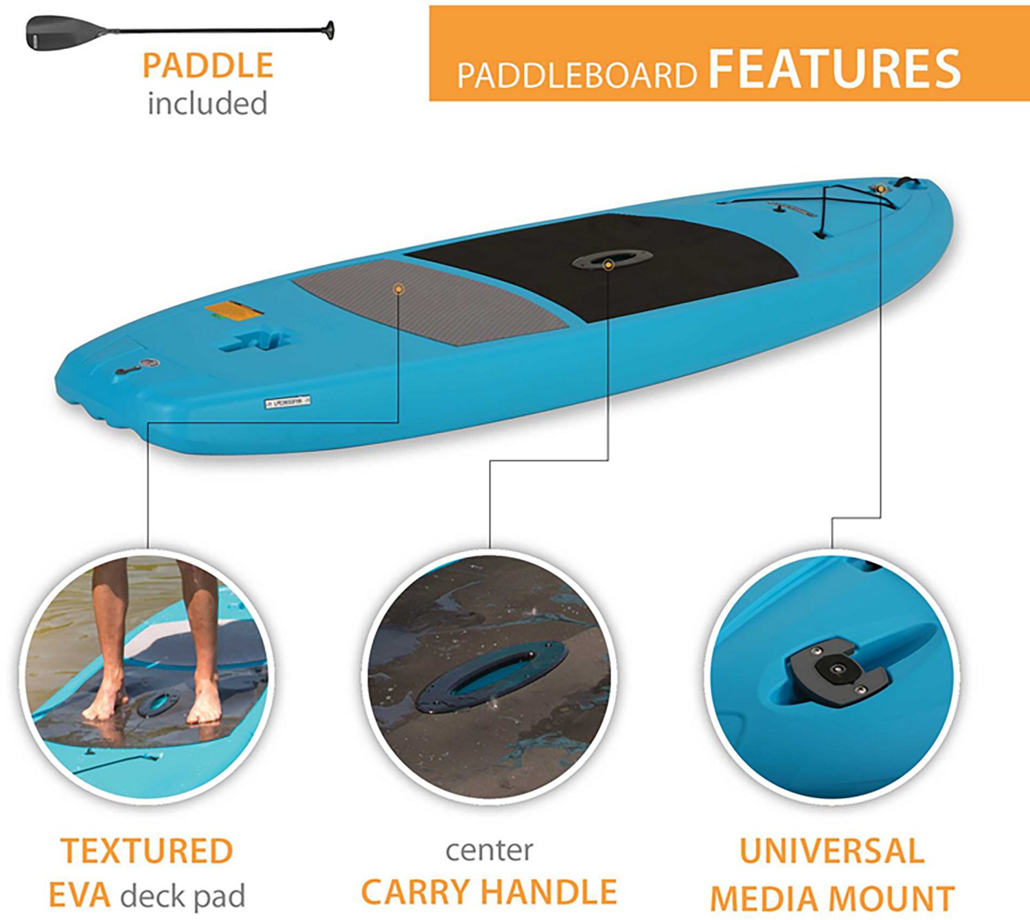 Lifetime Amped 11' Stand-Up Paddleboard with Paddle - view number 4