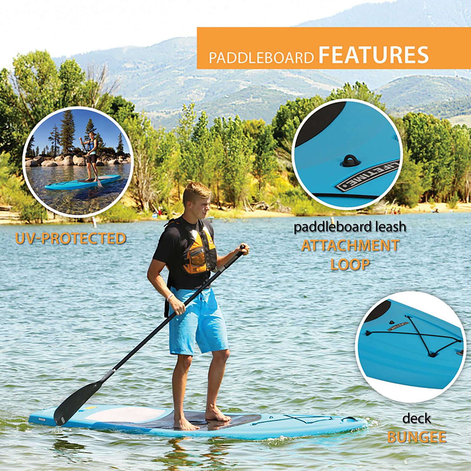 Lifetime Amped 11' Stand-Up Paddleboard with Paddle - view number 5