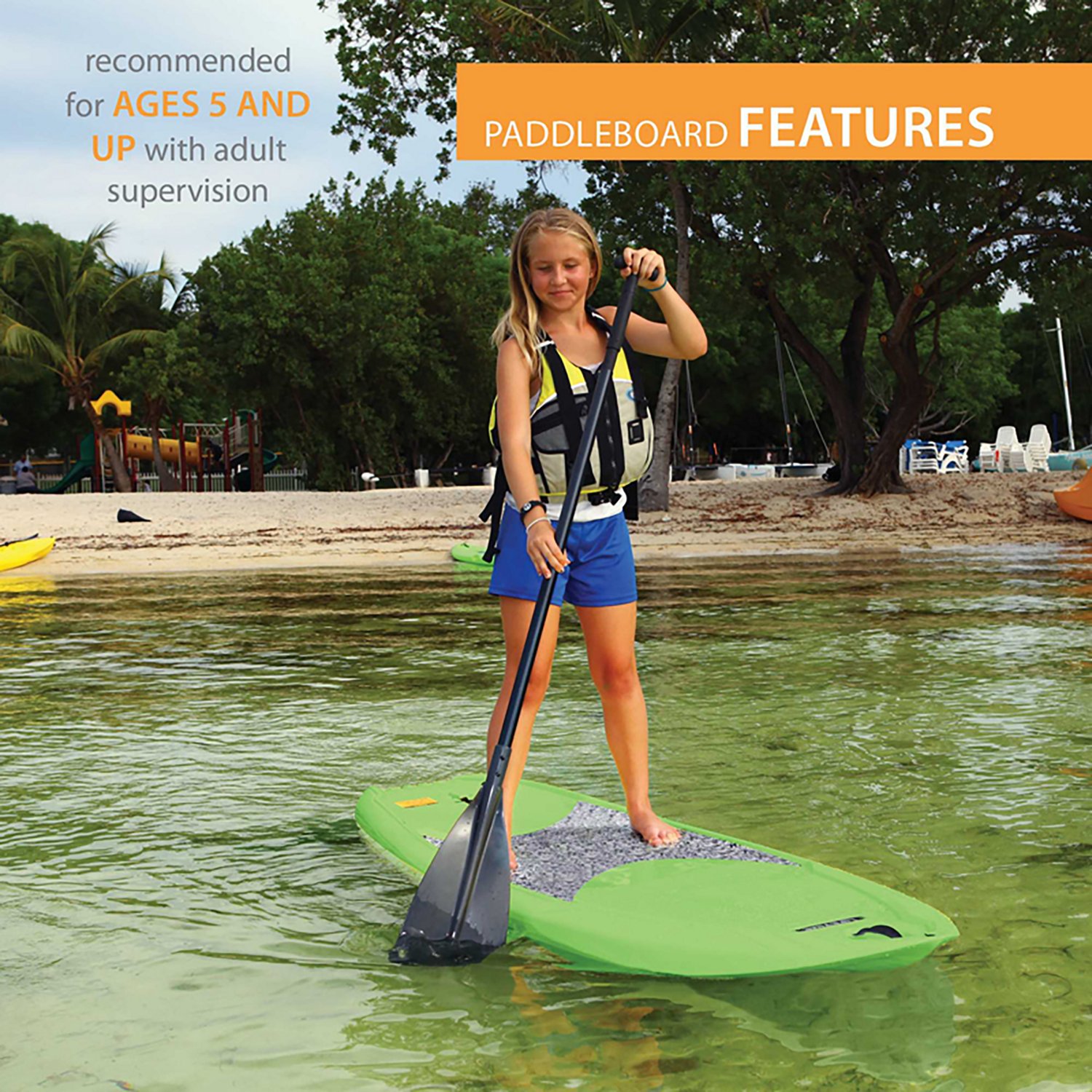 Lifetime Hooligan Youth 8' Stand-Up Paddleboard with Paddle - view number 5