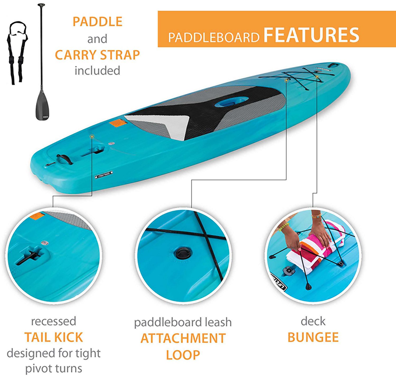 Lifetime Horizon 10' Stand-Up Paddleboard with Paddle 2-Pack - view number 5