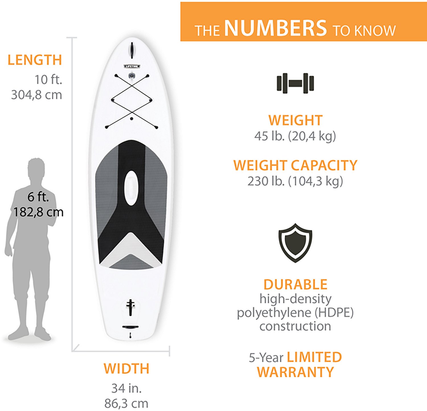 Lifetime Horizon 10' Stand-Up Paddleboard with Paddle - view number 2