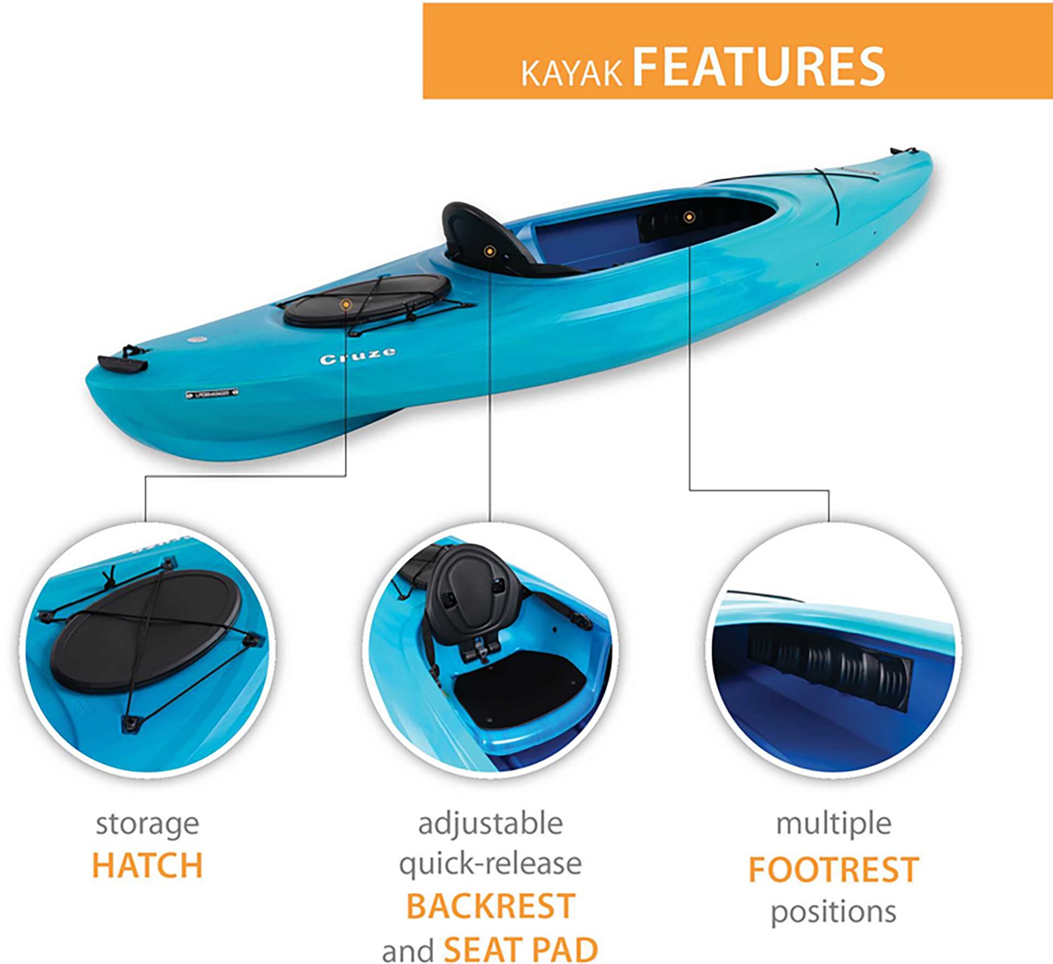 Lifetime Cruze 10 ft Sit-In Kayak - view number 4