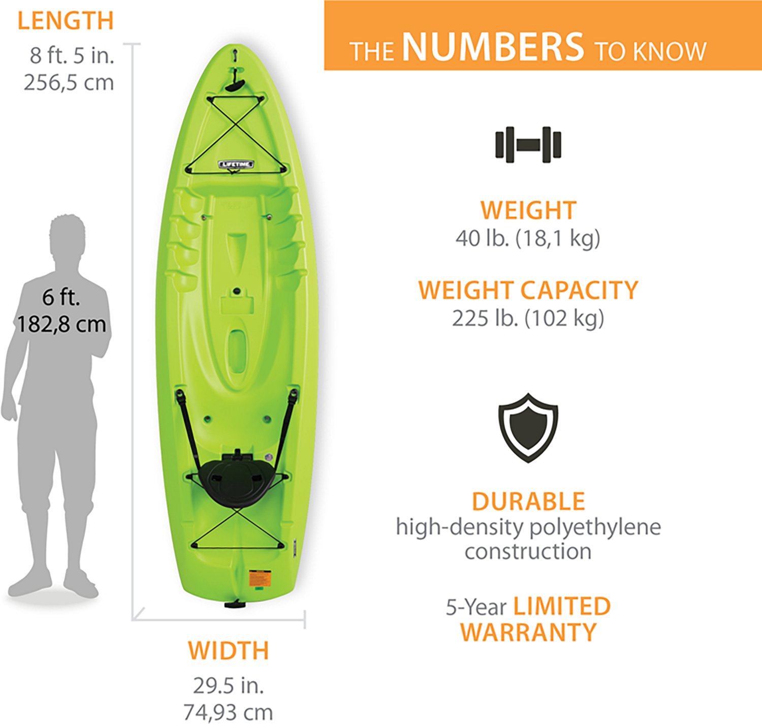 Lifetime Hydros 8.5' Kayak