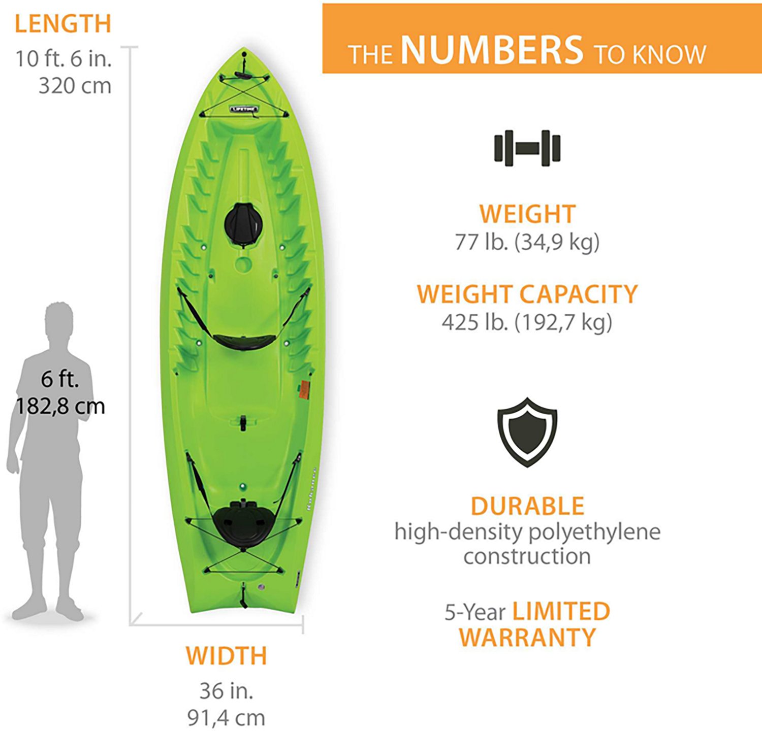 Lifetime Kokanee 10'6" Kayak - view number 2