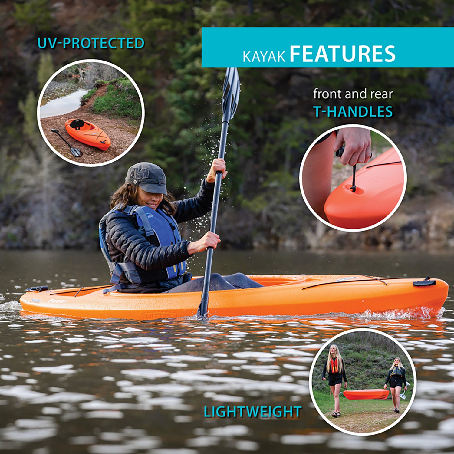 Lifetime Pacer 8 ft Kayak