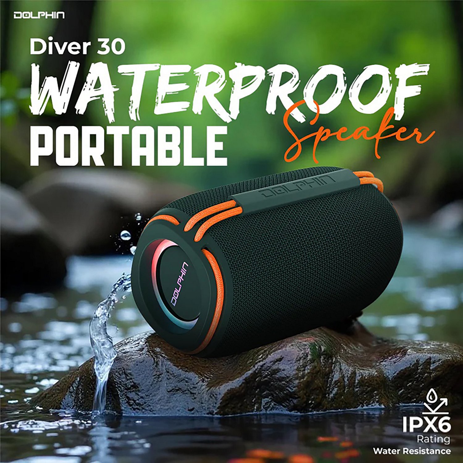 Dolphin Audio DR30 Diver Sport Bluetooth® Waterproof Portable Speaker - view number 3