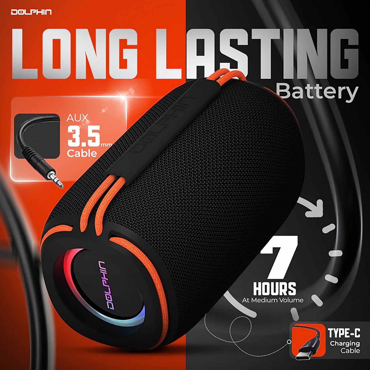 Dolphin Audio DR30 Diver Sport Bluetooth® Waterproof Portable Speaker - view number 8