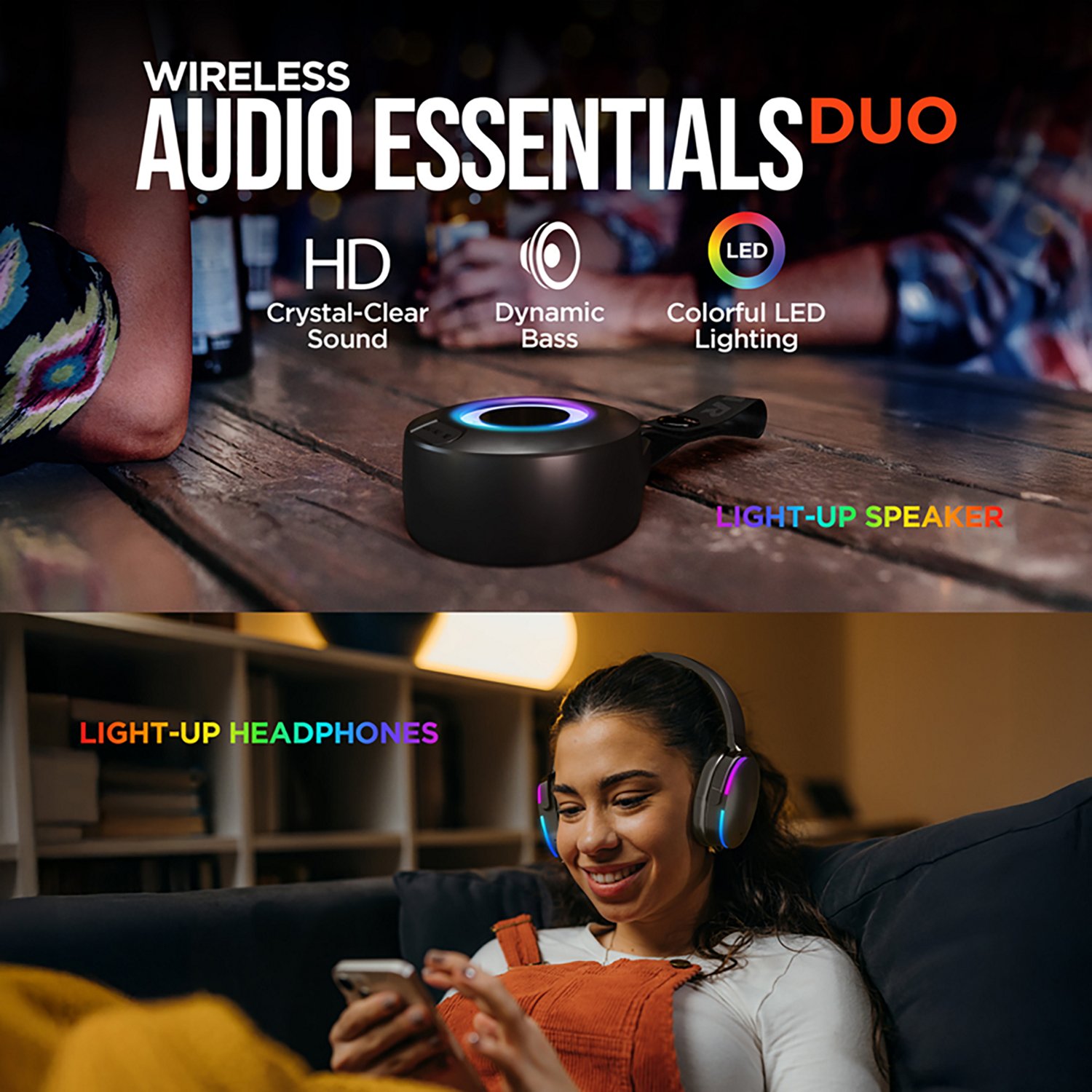 HyperGear Wireless Audio Essentials Duo Bluetooth® Headphones