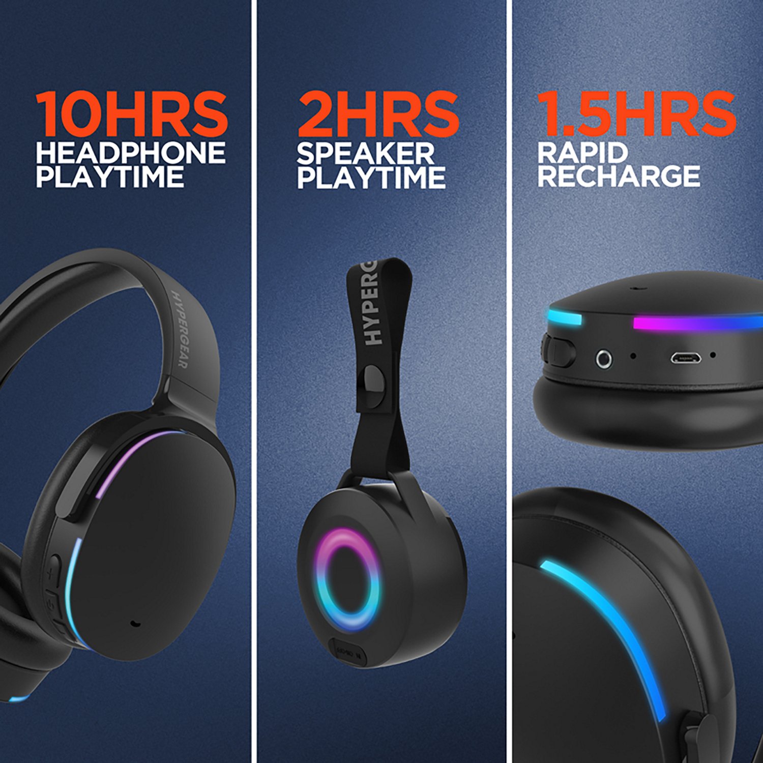 HyperGear Wireless Audio Essentials Duo Bluetooth® Headphones