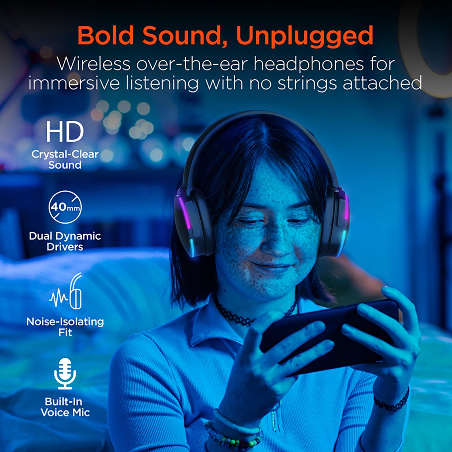 HyperGear Wireless Audio Essentials Duo Bluetooth® Headphones
